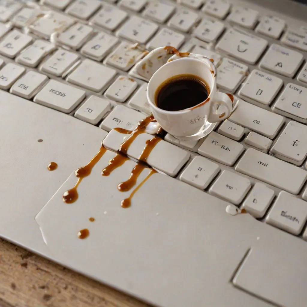 Laptop zalany kawą – jak uratować sprzęt?